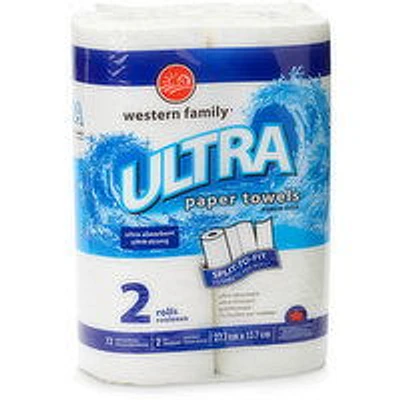 Western Family - Paper Towels - Ultra Paper Towels 2 Pack, 2 Each