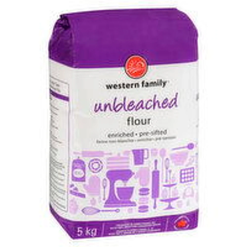 Western Family - All Purpose Flour, Unbleached, 5 Kilogram