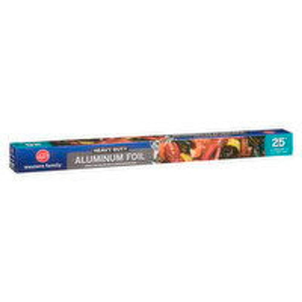 Western Family - Heavy Duty Aluminum Foil 25 ft, 1 Each