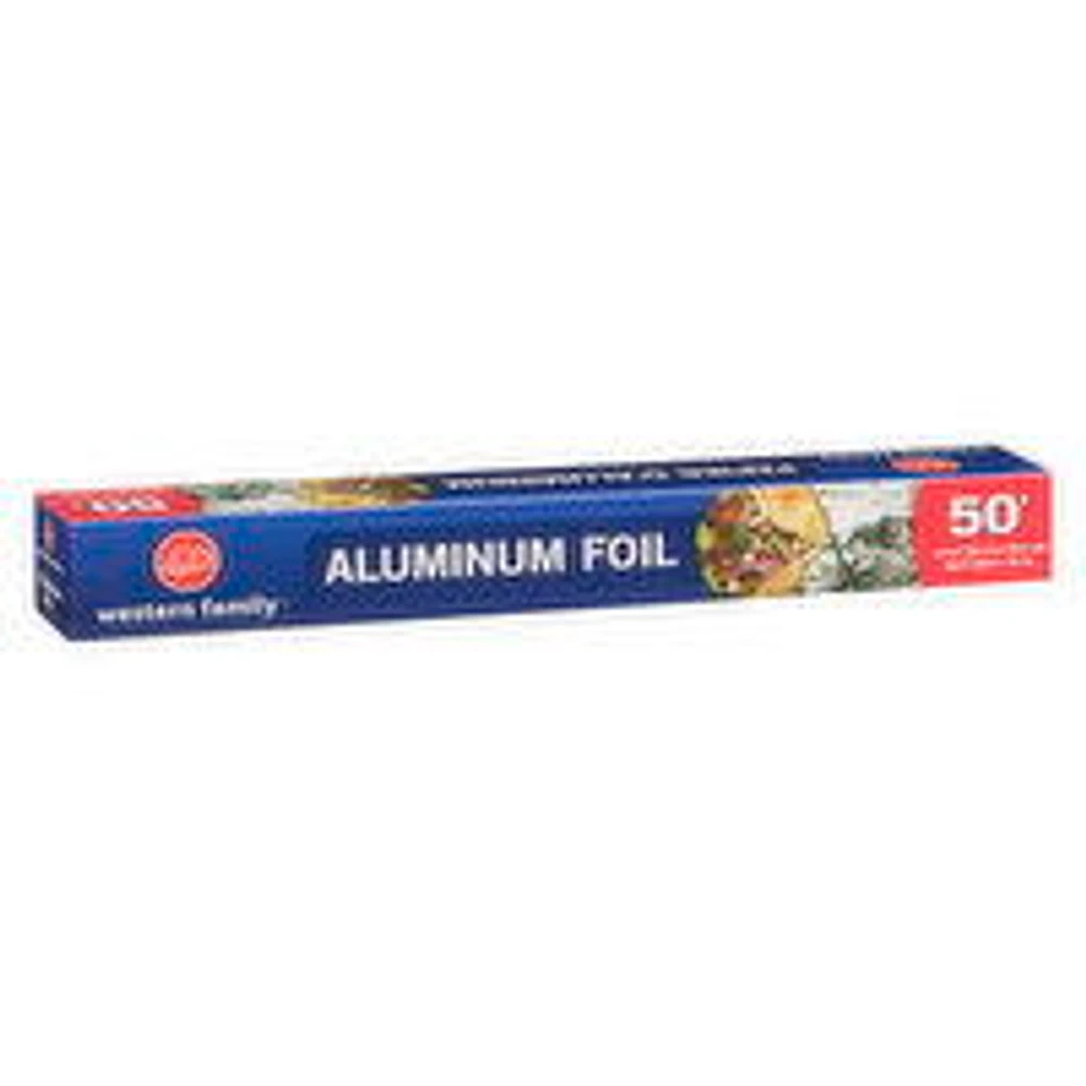 Western Family - Aluminum Foil 50 ft, 1 Each
