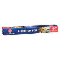 Western Family - Aluminum Foil 50 ft, 1 Each
