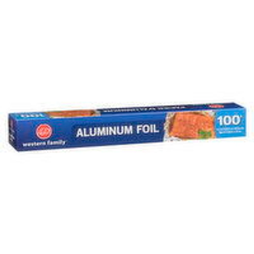 Western Family - Aluminum Foil 100 ft, 1 Each
