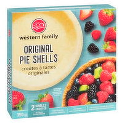 Western Family - Original Pie Shells 9 in, 2 Each