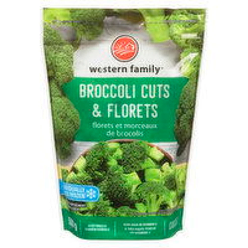 Western Family - Frozen Vegetables - Broccoli Cuts & Florets, 500 Gram