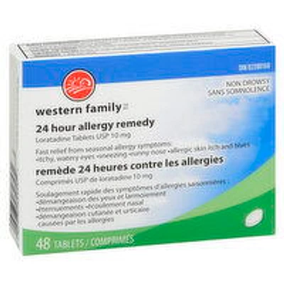 Western Family - Allergy Remedy Loratidine Non Drowsy, 48 Each