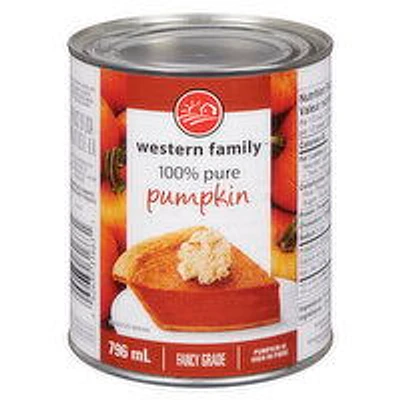 Western Family - 100% Pure Pumpkin Filling, 796 Millilitre