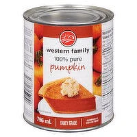 Western Family - 100% Pure Pumpkin Filling, 796 Millilitre