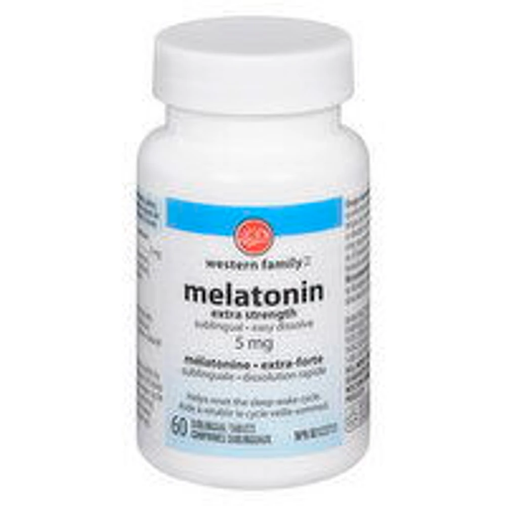 Western Family - Melatonin Extra Strength, 60 Each