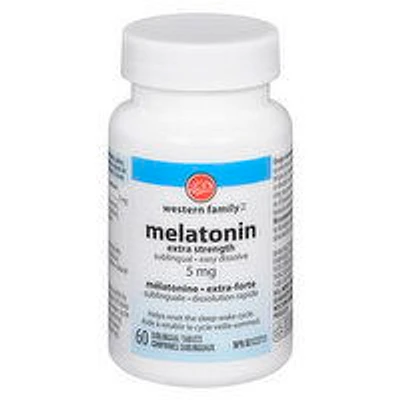 Western Family - Melatonin Extra Strength, 60 Each