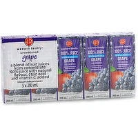 Western Family - Unsweetened Grape Juice, 200 Millilitre