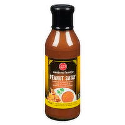 Western Family - Peanut Satay Cooking & Dipping Sauce, 350 Millilitre