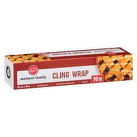 Western Family - Cling Wrap, Plastic Wrap 90m, 1 Each