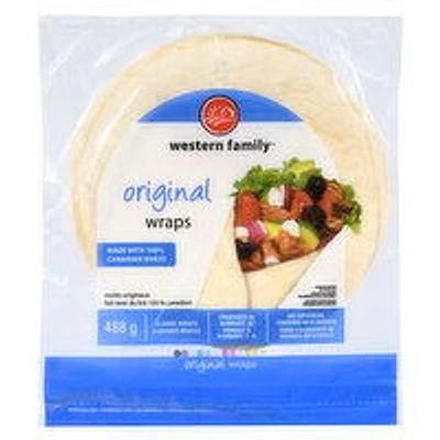 Western Family - Original Wraps Large, 8 Each