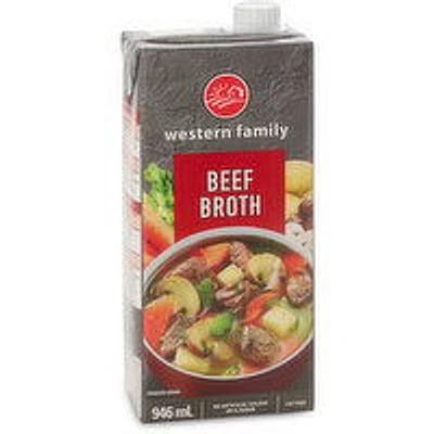 Western Family - Beef Broth, 946 Millilitre