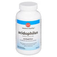 Western Family - Acidophilus with Bifidus Capsules, 180 Each