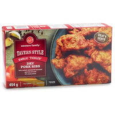 Western Family - Garlic Tickled Dry Pork Ribs, 454 Gram