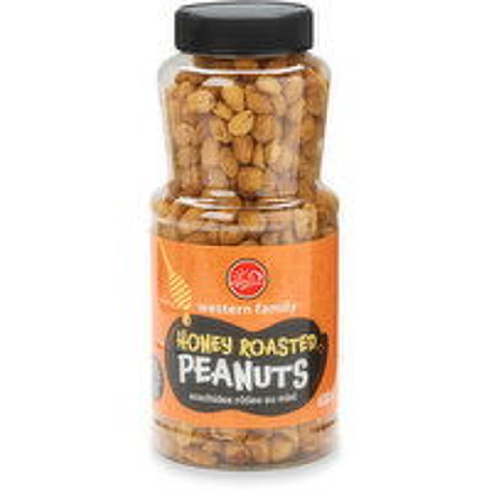 Western Family - Honey Roasted Peanuts, 600 Gram