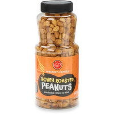 Western Family - Honey Roasted Peanuts, 600 Gram