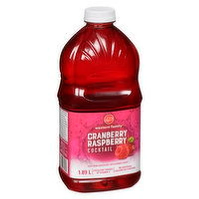 Western Family - Cranberry Raspberry Cocktail Juice, 1.89 Litre
