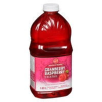 Western Family - Cranberry Raspberry Cocktail Juice, 1.89 Litre