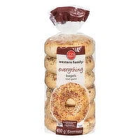 Western Family - Everything Bagels, 6 Pack, 1 Each