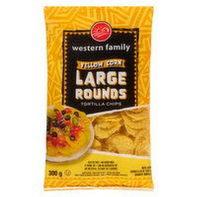 Western Family - Tortilla Chips Yellow Corn, 300 Gram