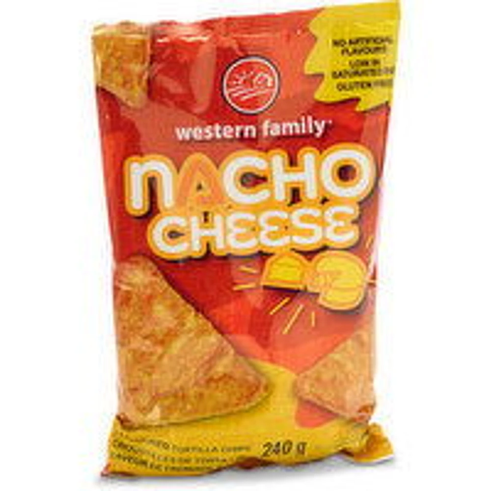 Western Family - Tortilla Chips - Nacho Cheese, 240 Gram