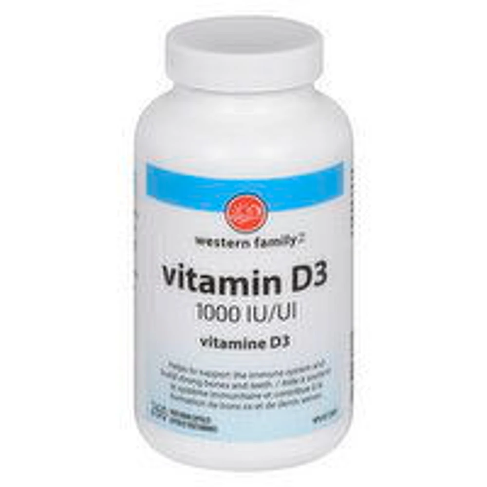Western Family - WF Vitamin D 1000IU Capsule, 260 Each