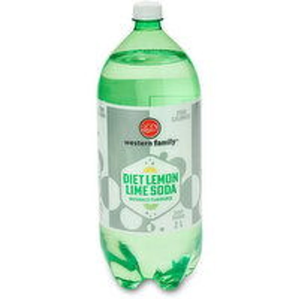 Western Family - Diet Lemon Lime Soda, 1 Each