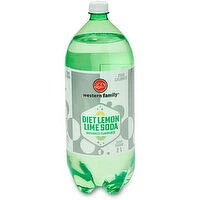 Western Family - Diet Lemon Lime Soda, 1 Each