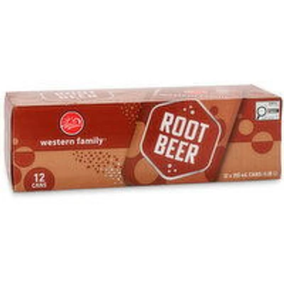 Western Family - Root Beer 355 mL Cans, 12 Each