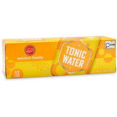 Western Family - Tonic Water 355mL Cans, 12 Each