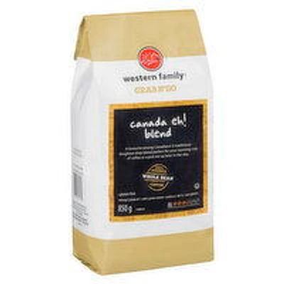 Western Family - Whole Bean Coffee, Canada Eh! Blend, 850 Gram