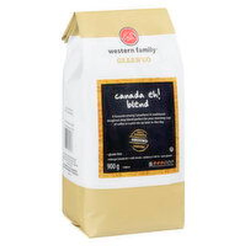 Western Family - Ground Coffee, Canada Eh! Blend, 900 Gram