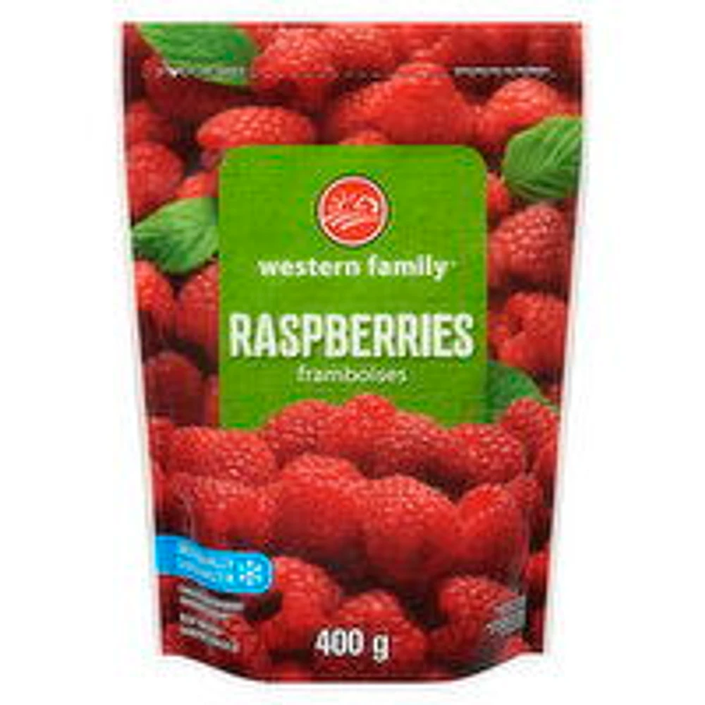 Western Family - Raspberries, 400 Gram