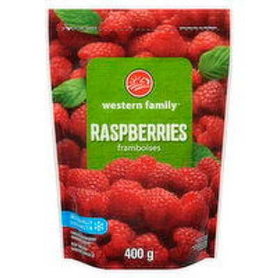 Western Family - Raspberries, 400 Gram