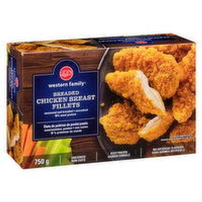 Western Family - Breaded Chicken Breast Fillets, 750 Gram