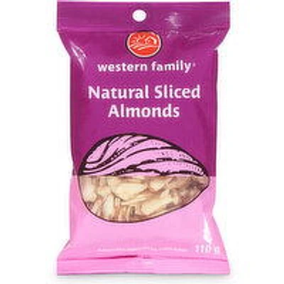 Western Family - Almonds Natural Sliced, 110 Gram