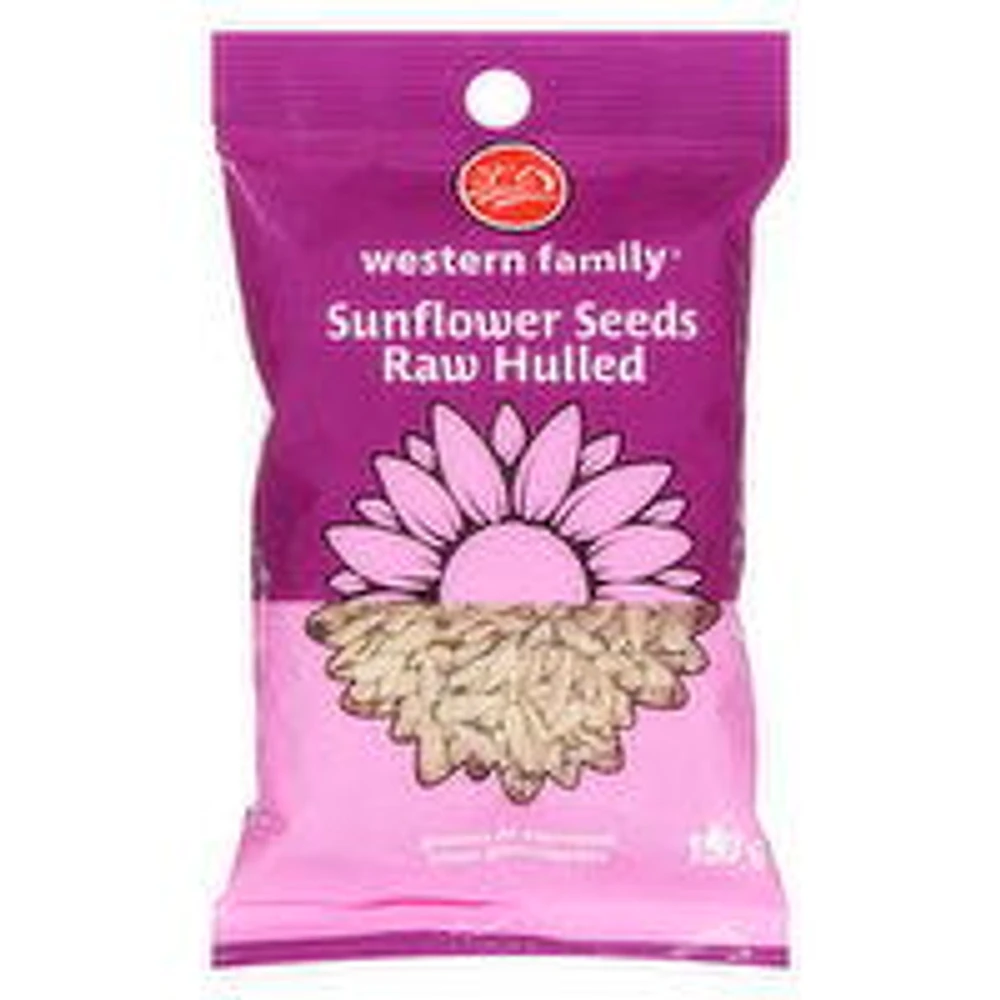 Western Family - Sunflower Seeds Raw Hulled, 150 Gram
