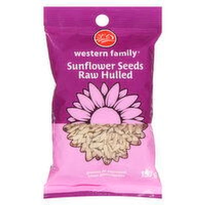 Western Family - Sunflower Seeds Raw Hulled, 150 Gram