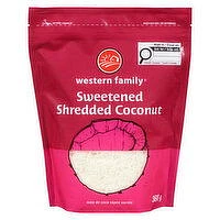 Western Family - Coconut Shredded Sweetened, 360 Gram