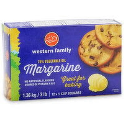 Western Family - Margarine Squares, 12 Each