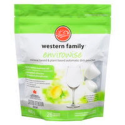Western Family - Natural Dish Pouches - Lemon, 26 Each