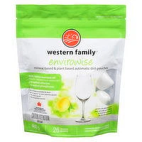 Western Family - Natural Dish Pouches - Lemon, 26 Each