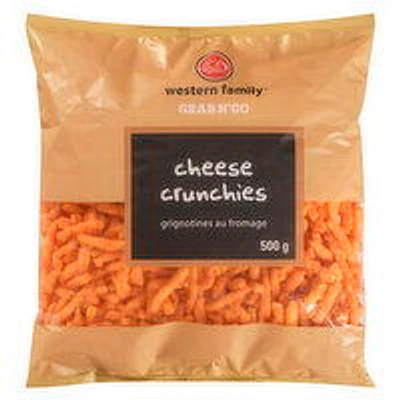 Western Family - Cheese Crunchies, Grab N'Go, 500 Gram