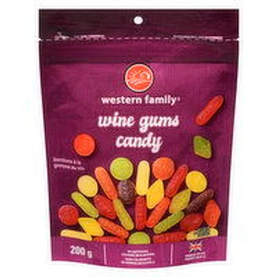 Western Family - Wine Gums Candy, 200 Gram