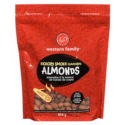 Western Family - Hickory Smoke Flavoured Almonds, 454 Gram