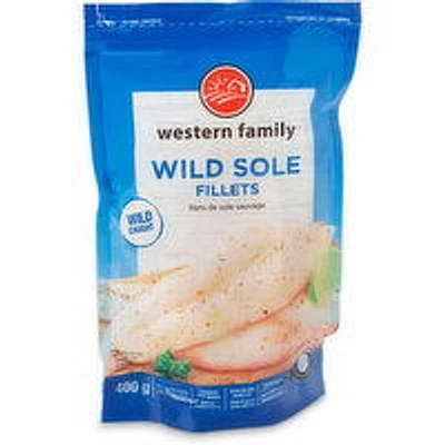 Western Family - Wild Sole Fillets, 3-4 Portions, 400 Gram