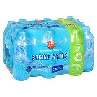 Western Family - Spring Water, 24 Each