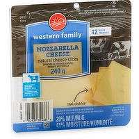 Western Family - Mozzarella Cheese Slices, 240 Gram